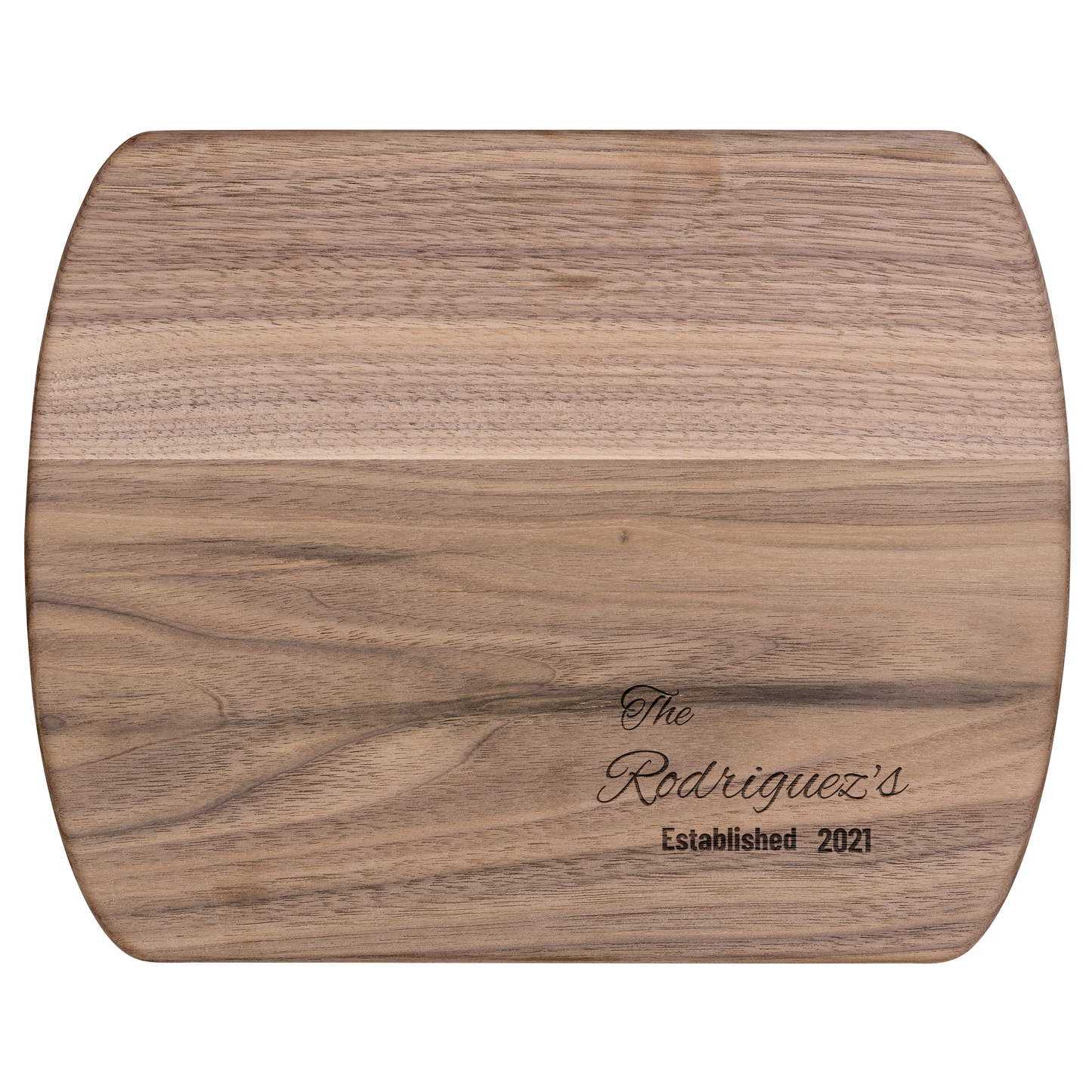 Personalized Family Name Hardwood Cutting Board