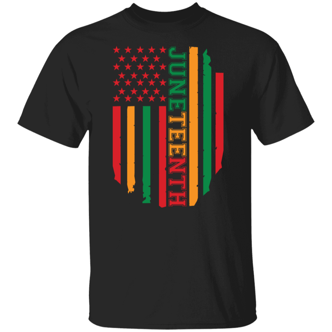 Juneteenth Down Flag T-Shirt