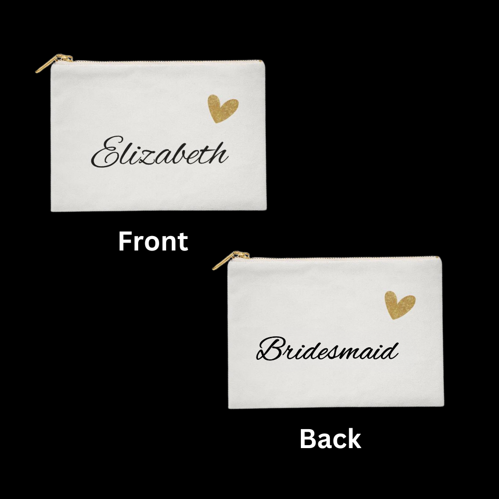 Personalized Cosmetic Wedding Bag