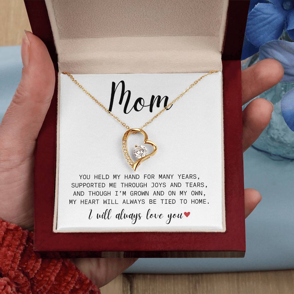 Mom| You Held My Hand| Forever Love Necklace