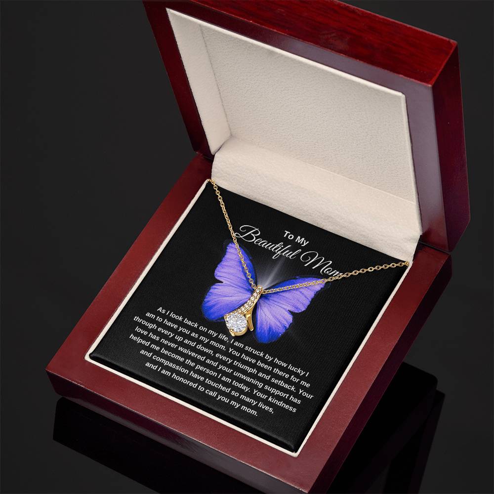 TO MY BEAUTIFUL MOM | Butterfly | Alluring Necklace