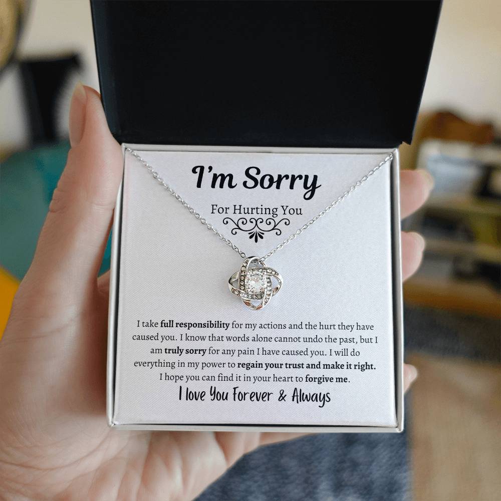 I'm Sorry For Hurting You | Love Knot Necklace