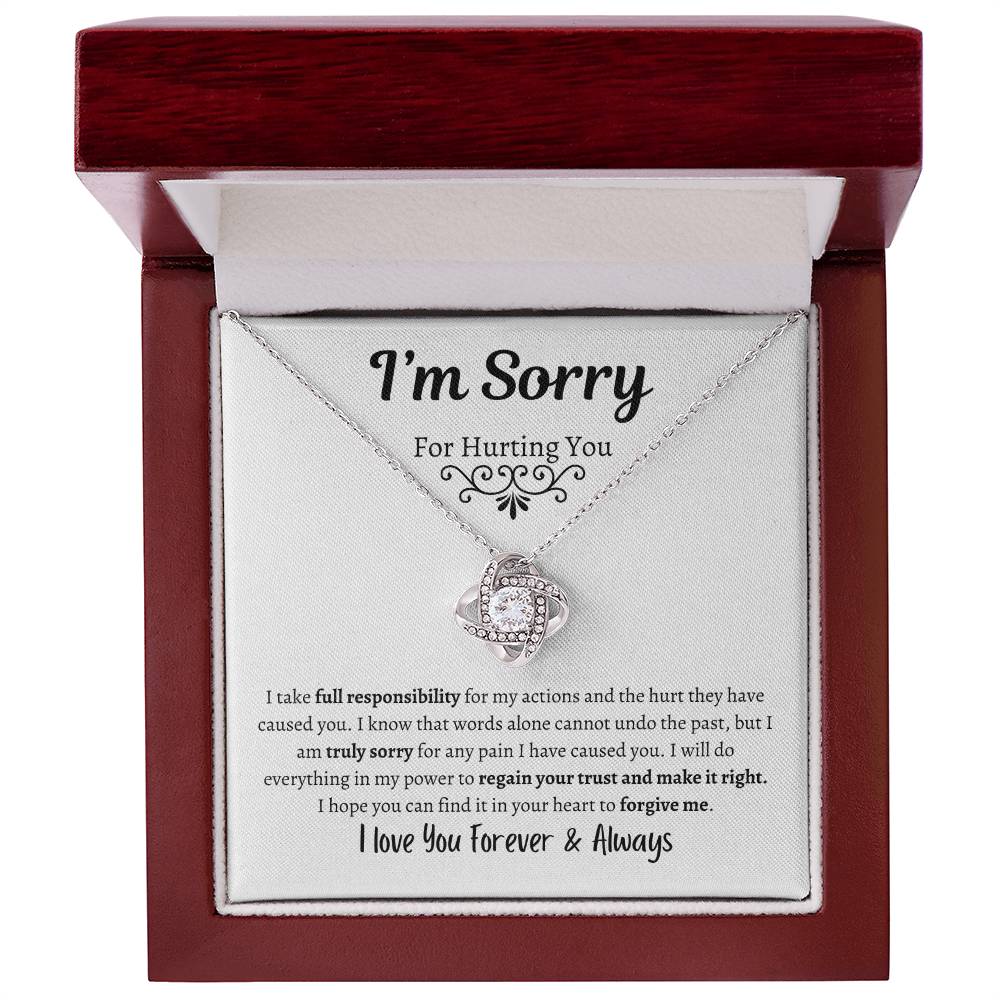 I'm Sorry For Hurting You | Love Knot Necklace