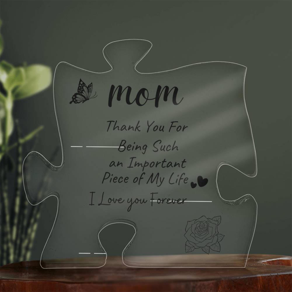MOM| Thank You| Love You Forever| Acrylic Puzzle