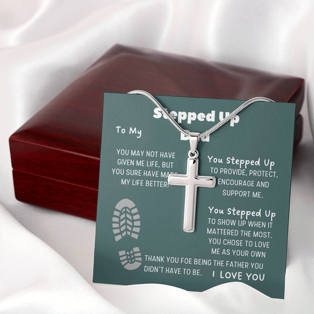 STEPPED UP DAD | Cross Necklace