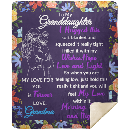 Granddaughter Sweet Words Blankets