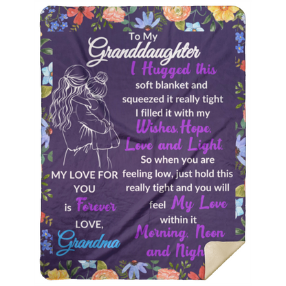 Granddaughter Sweet Words Blankets