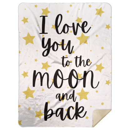 To The Moon and Back Blankets
