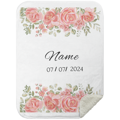 Rose Baby Birth Blankets