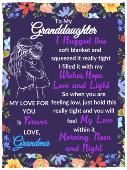Granddaughter Sweet Words Blankets