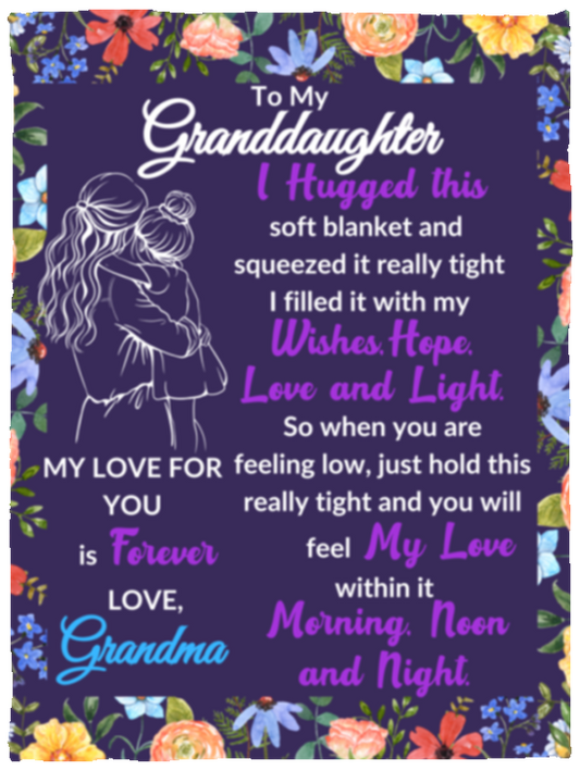 Granddaughter Sweet Words Blankets