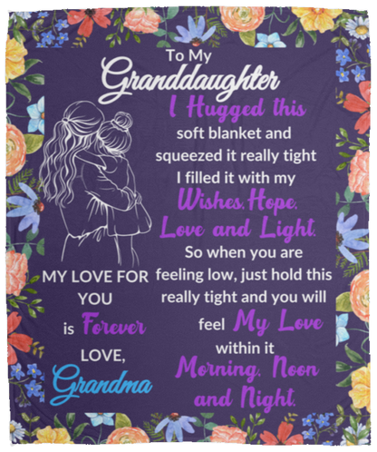 Granddaughter Sweet Words Blankets
