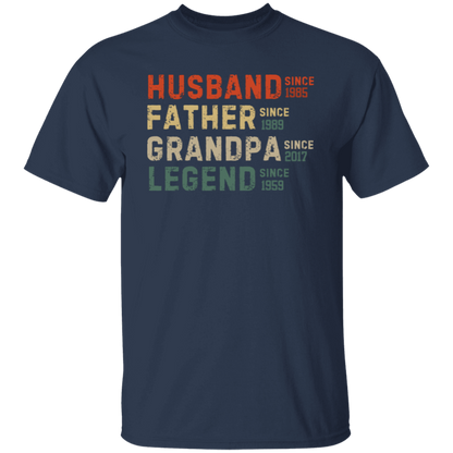HUSBAND FATHER GRANDPA LEGEND T-Shirt