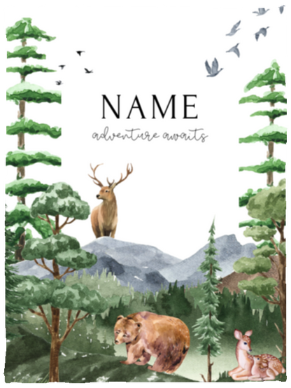 Personalized Baby Adventure Baby Blankets
