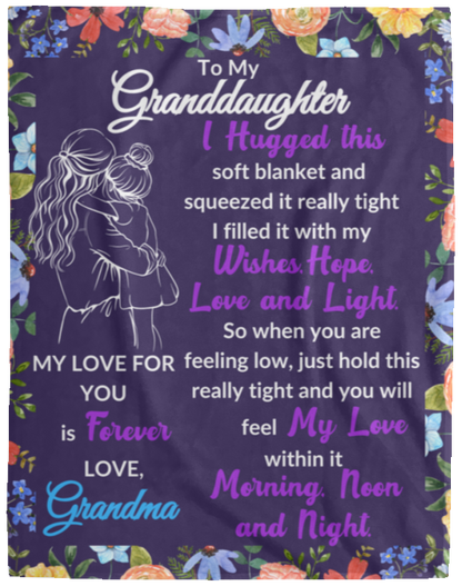Granddaughter Sweet Words Blankets