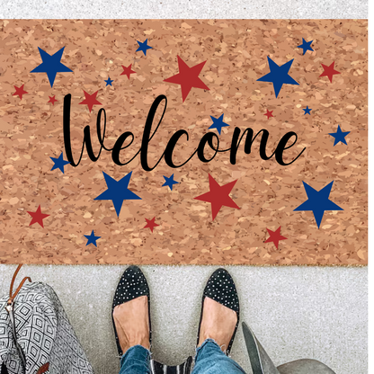 4th of July Welcome Doormat