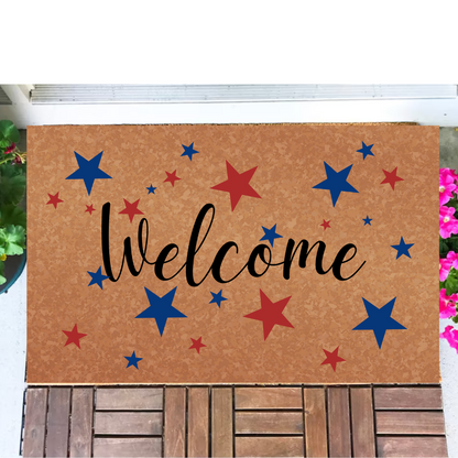 4th of July Welcome Doormat