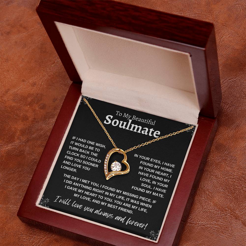 TO MY BEAUTIFUL SOULMATE | Forever Love Necklace