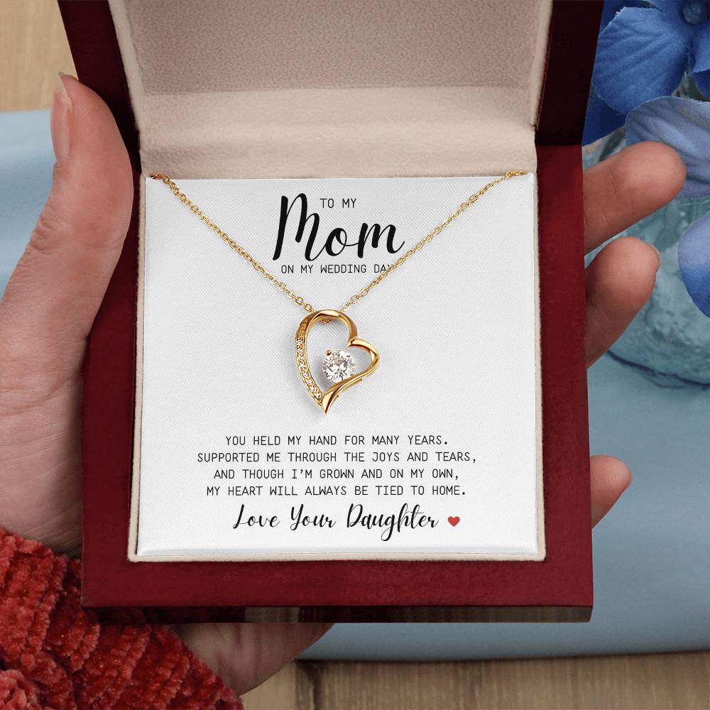 MOM | To My You Held My Hand | Wedding | Love Your Daughter | Forever Love Necklace