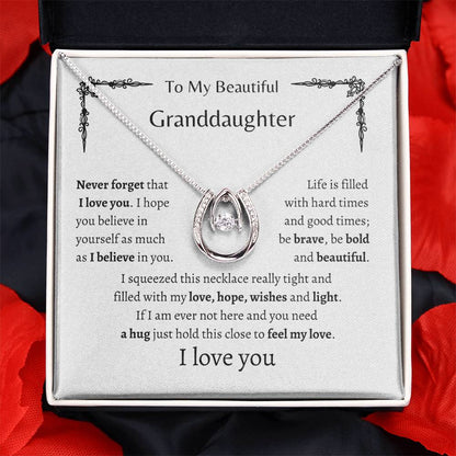TO MY BEAUTIFUL GRANDDAUGHTER | Lucky In Love Necklace