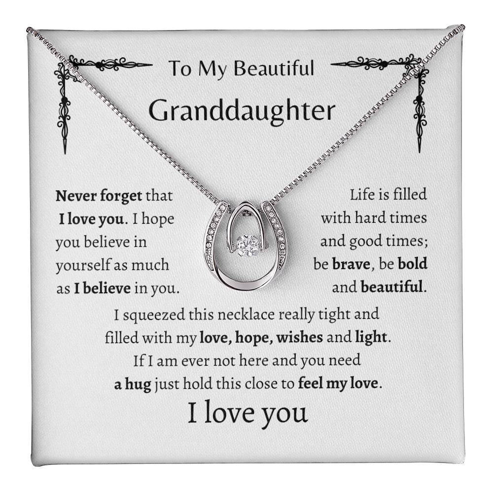 TO MY BEAUTIFUL GRANDDAUGHTER | Lucky In Love Necklace