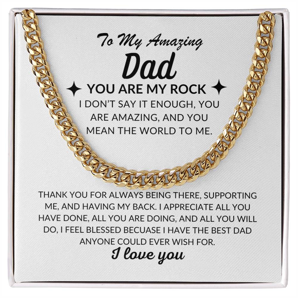 To My Amazing Dad | Cuban Chain