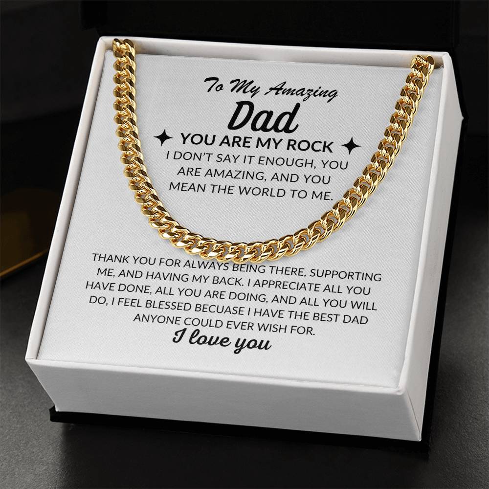 To My Amazing Dad | Cuban Chain