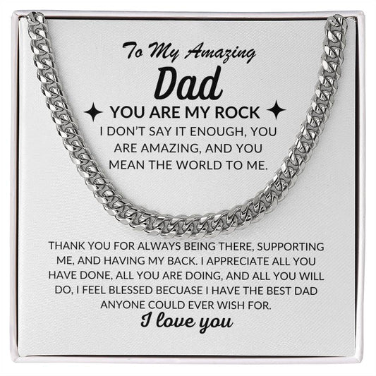 To My Amazing Dad | Cuban Chain