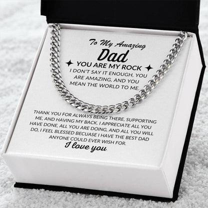 To My Amazing Dad | Cuban Chain