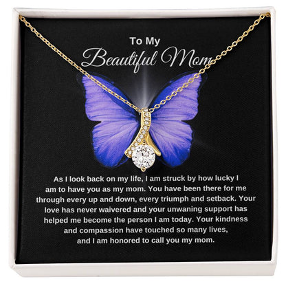 TO MY BEAUTIFUL MOM | Butterfly | Alluring Necklace
