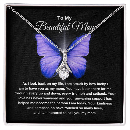 TO MY BEAUTIFUL MOM | Butterfly | Alluring Necklace