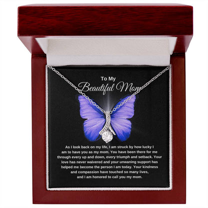 TO MY BEAUTIFUL MOM | Butterfly | Alluring Necklace