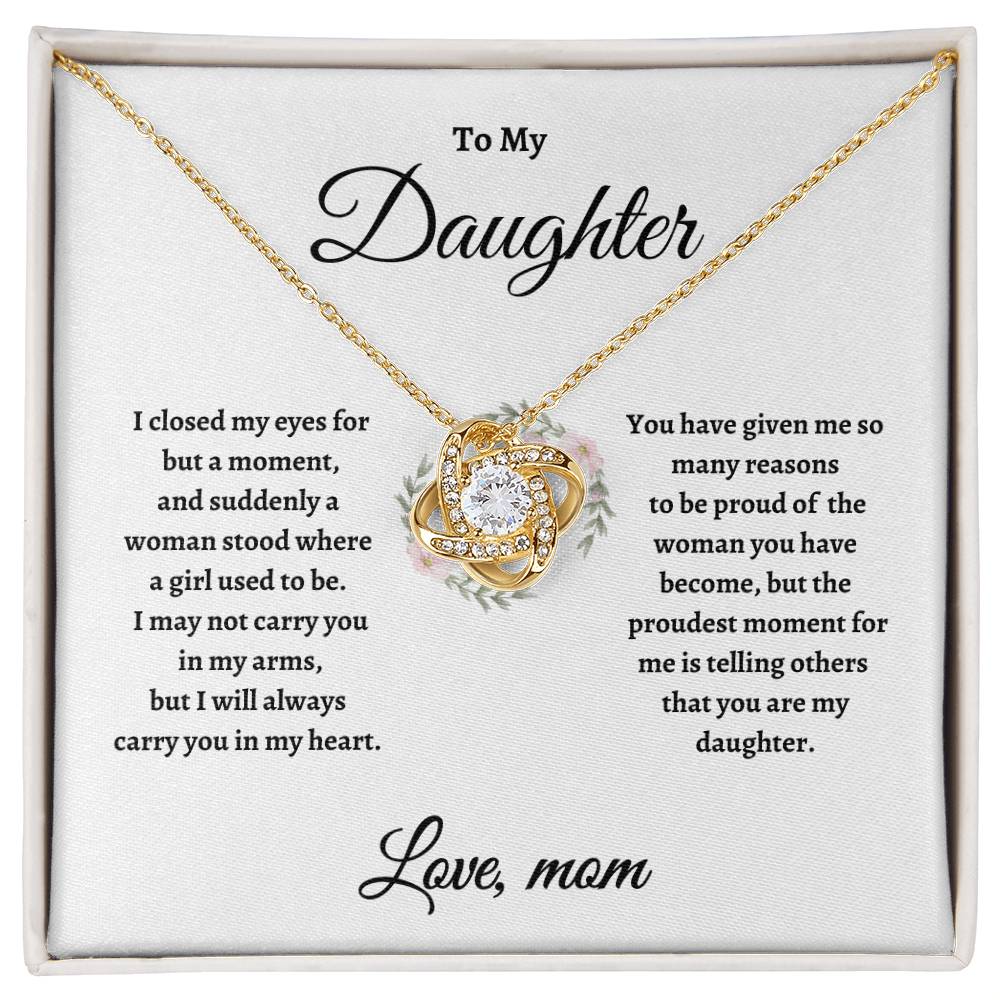 TO MY DAUGHTER | Love Knot Necklace