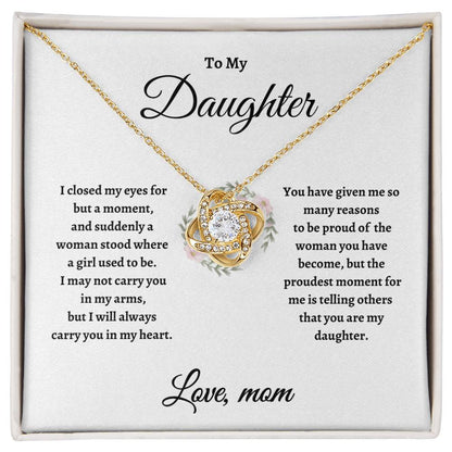 TO MY DAUGHTER | Love Knot Necklace