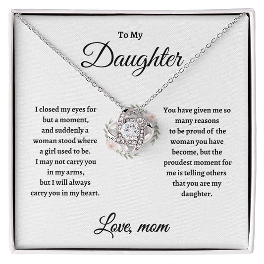 TO MY DAUGHTER | Love Knot Necklace