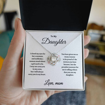 TO MY DAUGHTER | Love Knot Necklace