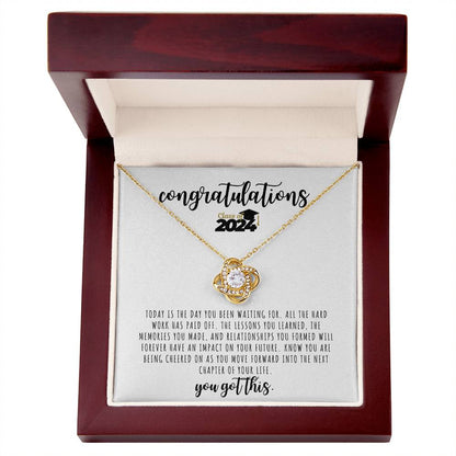 CONGRATULATIONS | Graduation Gift Class | Love Knot Necklace