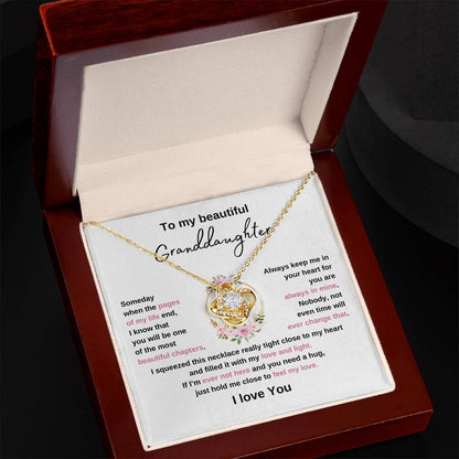 To My Granddaughter | Love Knot Necklace