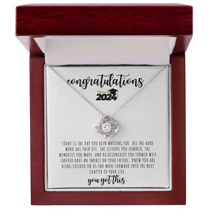 CONGRATULATIONS | Graduation Gift Class | Love Knot Necklace
