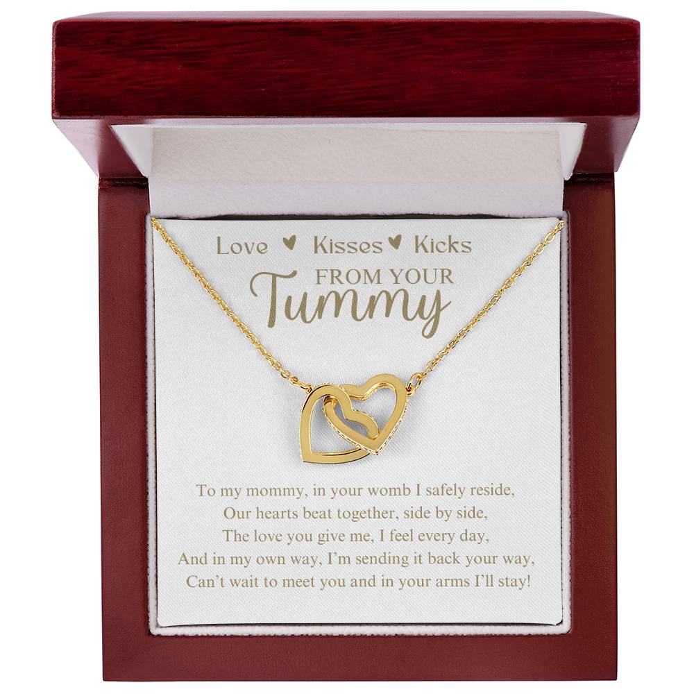 From Your Tummy | Mommy To Be | Interlocking Heart Necklace