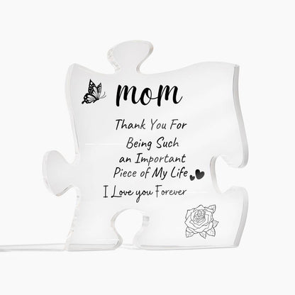 MOM| Thank You| Love You Forever| Acrylic Puzzle