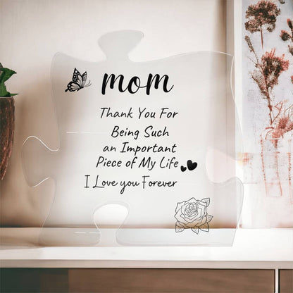 MOM| Thank You| Love You Forever| Acrylic Puzzle