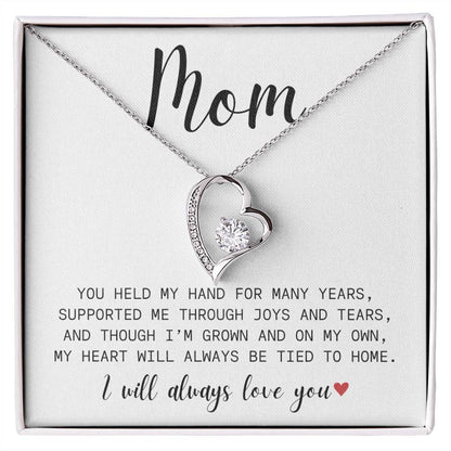 Mom| You Held My Hand| Forever Love Necklace
