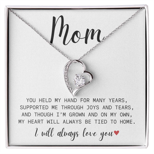 Mom| You Held My Hand| Forever Love Necklace