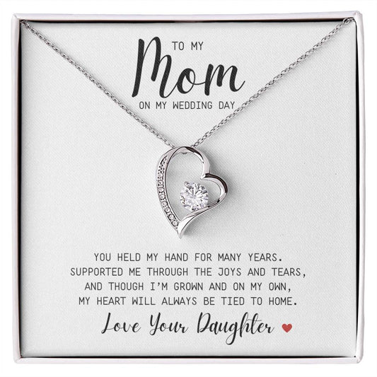 MOM | To My You Held My Hand | Wedding | Love Your Daughter | Forever Love Necklace