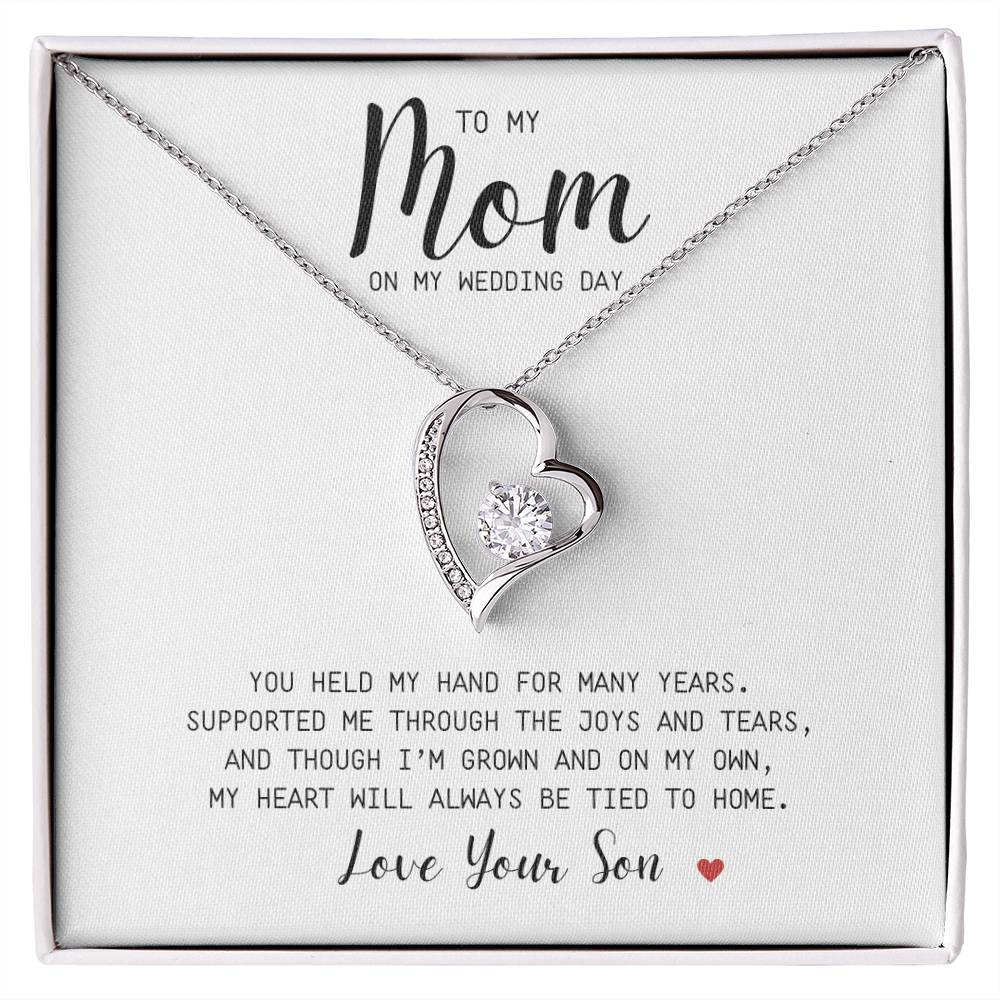 MOM | To My Mom | You Held My Hand | On My Wedding Day | Forever Love Necklace