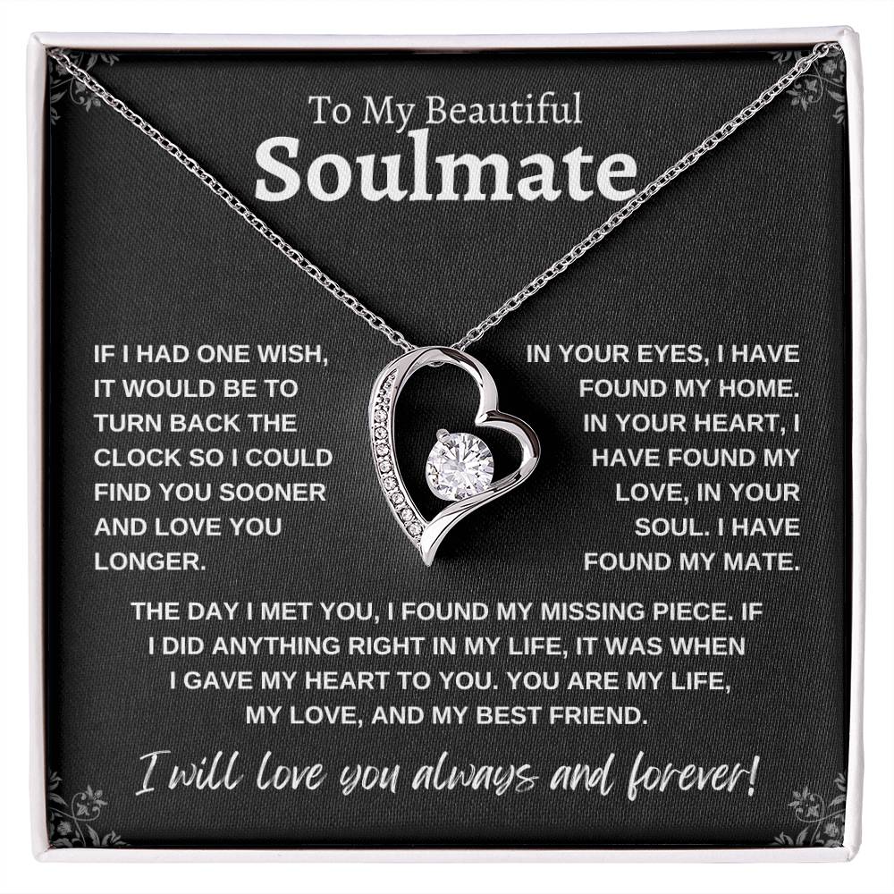 TO MY BEAUTIFUL SOULMATE | Forever Love Necklace