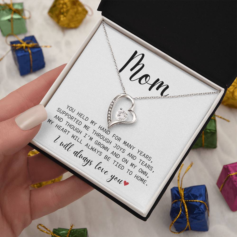 Mom| You Held My Hand| Forever Love Necklace