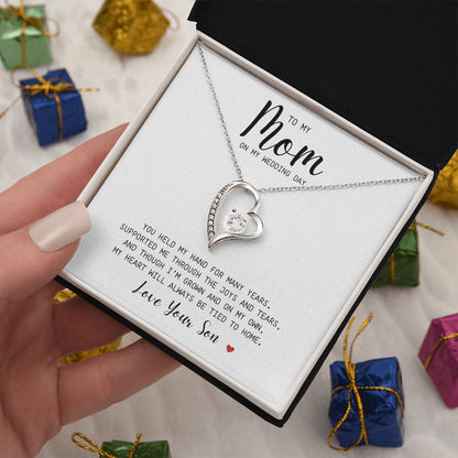 MOM | To My Mom | You Held My Hand | On My Wedding Day | Forever Love Necklace