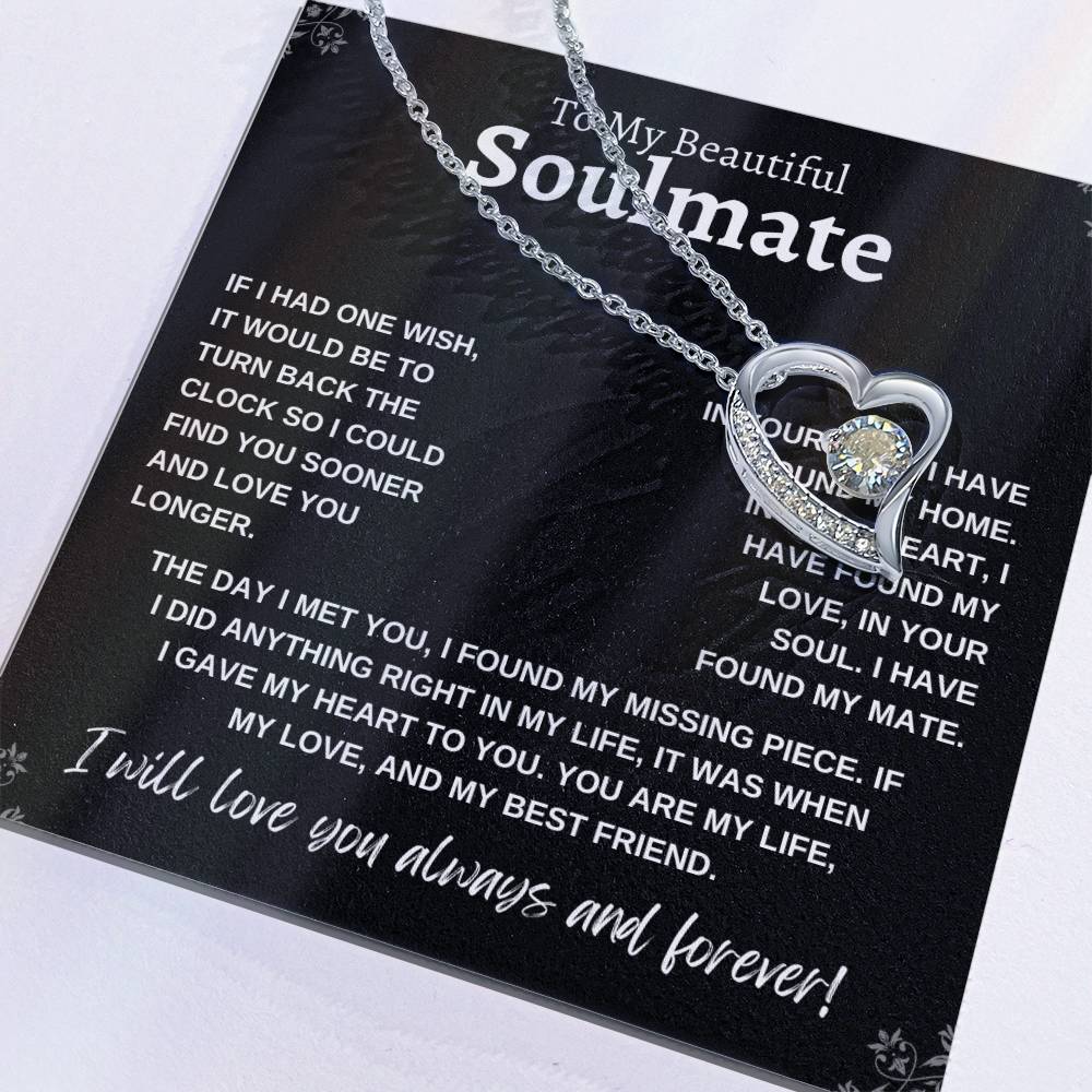 TO MY BEAUTIFUL SOULMATE | Forever Love Necklace